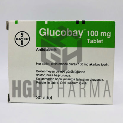 Picture of Glucobay 100mg 30 Tablet