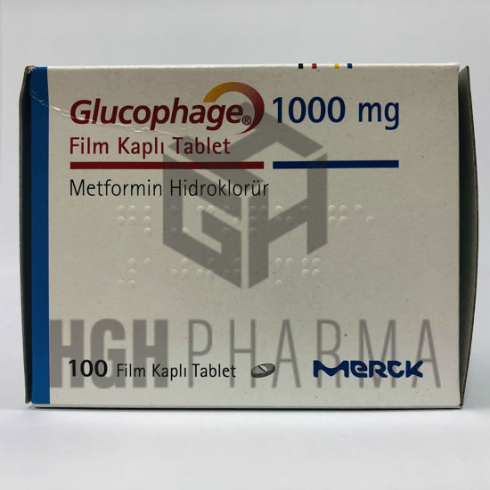 Picture of Glucophage 1000mg 100 Tablet