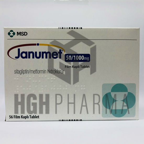 Picture of Janumet 50mg/1000mg 56 Tablet