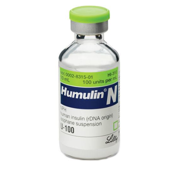 Picture of Humulin N 100IU 10ml 1 Vial
